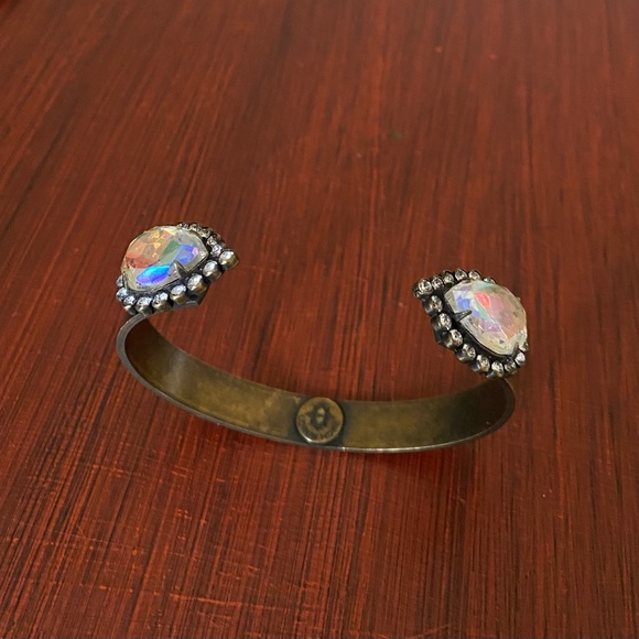 Loren Hope Large Sarra Cuff in Iridescent Crystals EC - Picture 3 of 6